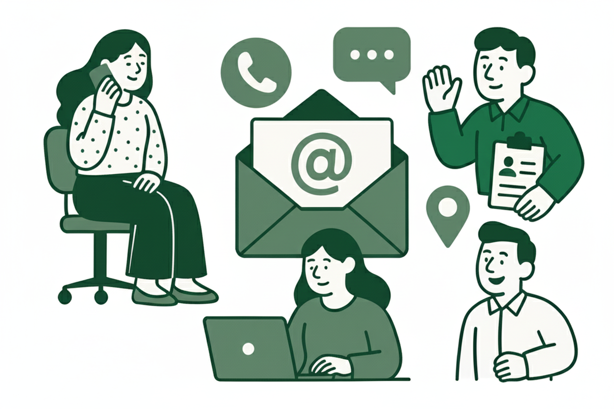 Contact illustration